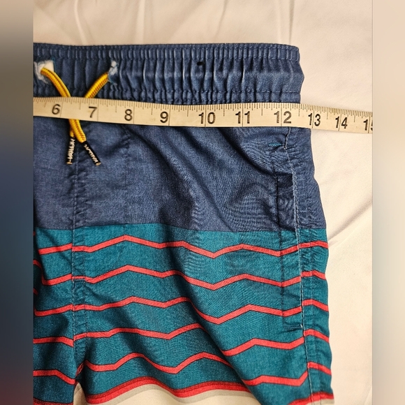 Valor Boys White And Blue Striped Board Shorts With Elastic Waist Size Small - Picture 9 of 13
